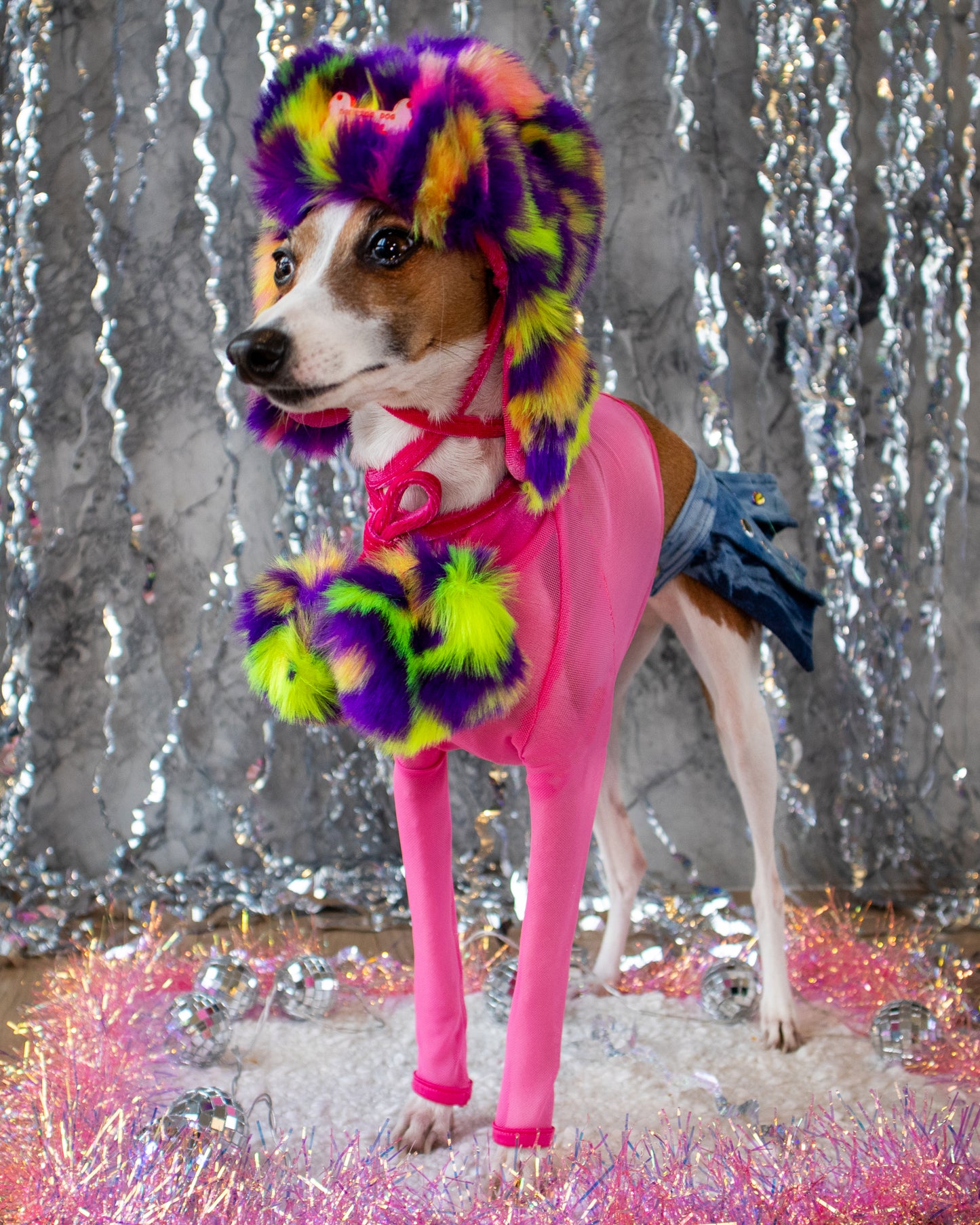 Glow Doggie Glow Trapper Hat - Electric Jungle