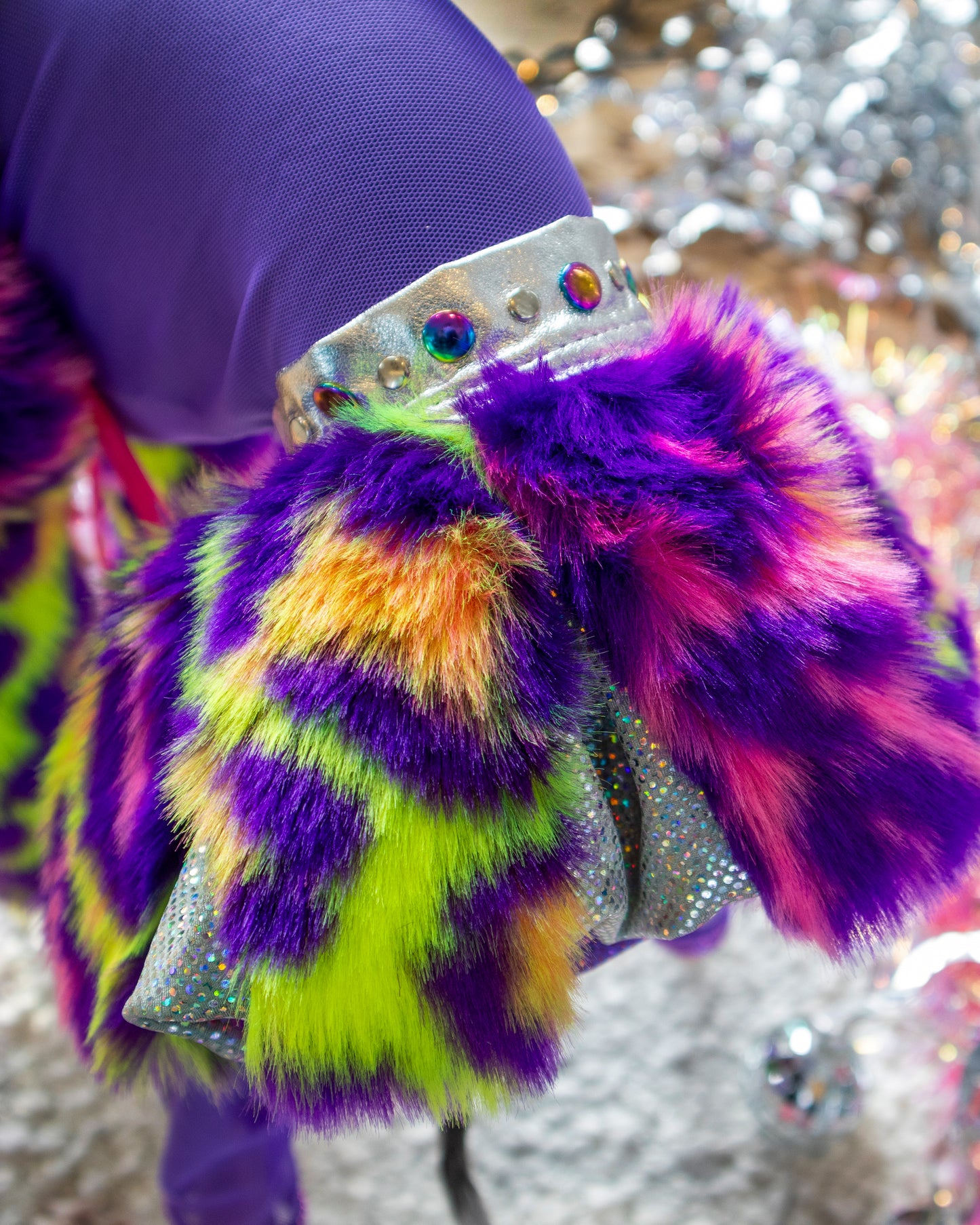 Electric Jungle Pleated Skirt